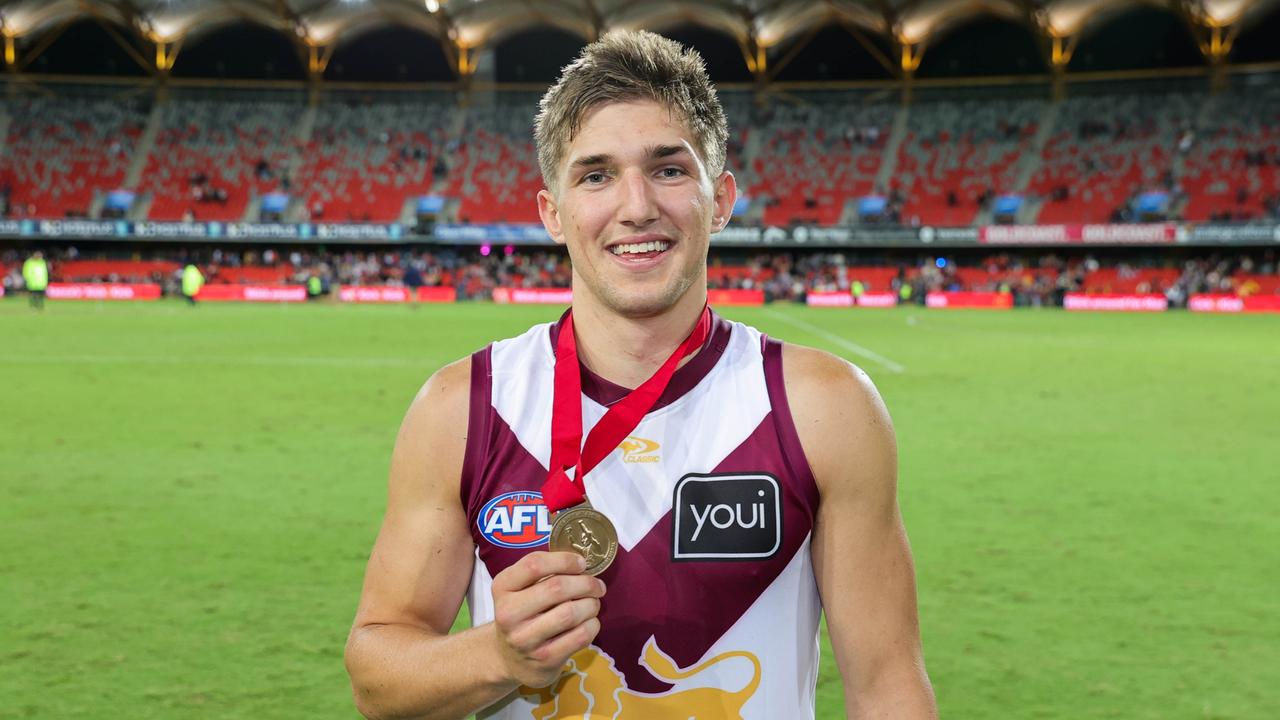 The Lions are sweating on the fitness of Zac Bailey. Picture: Russell Freeman/AFL Photos via Getty Images