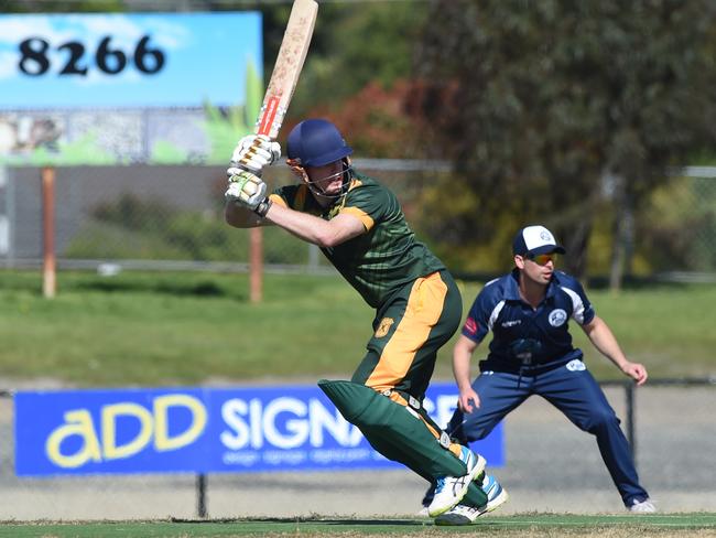 Tim Clarke clips a four for Mt Eliza. Picture: Chris Eastman