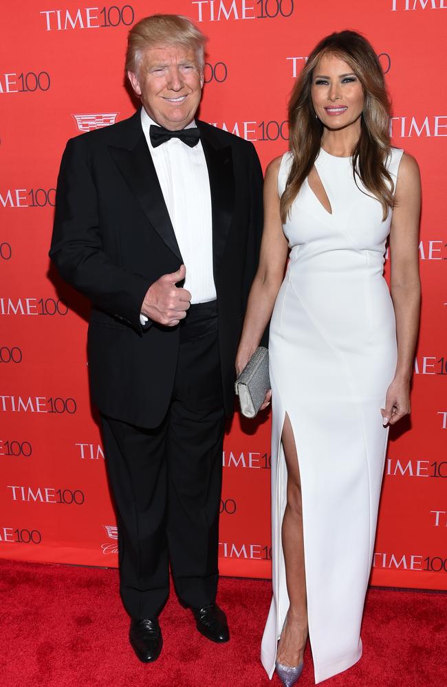 Republican presidential candidate Donald Trump and his wife Melania Trump. Picture: Evan Agostini/Invision/AP