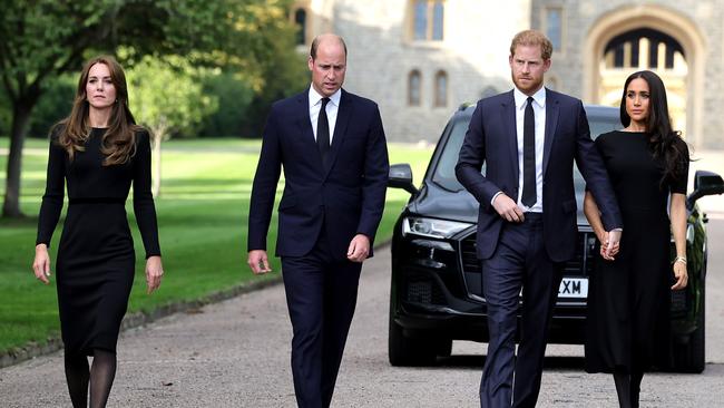 Kate practising excellent social distancing there. Picture: Chris Jackson/Getty