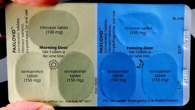 The drug Paxlovid is available for the treatment of Covid-19. Picture: Mark Wilson