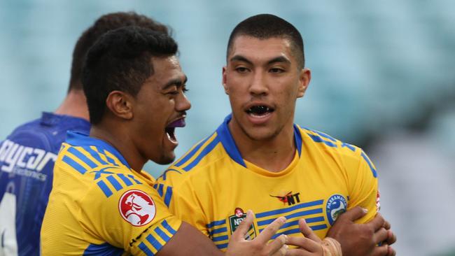 Melbourne Storm rising NRL star Aaron Pene playing for the Parramatta Under 20s in 2015. Picture: NRL Images