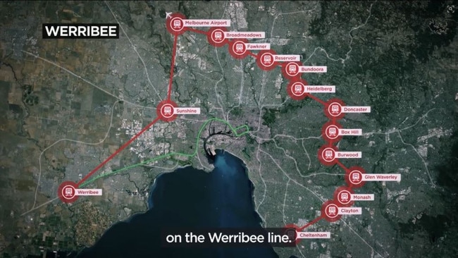 The state government announced plans for an underground suburban loop running from Frankston to Werribee.