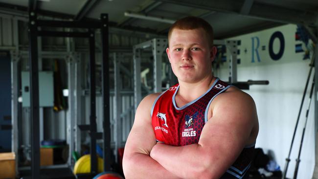 Langer Trophy player Henry Sologinkin at the Redcliffe State High School. Picture: Tertius Pickard