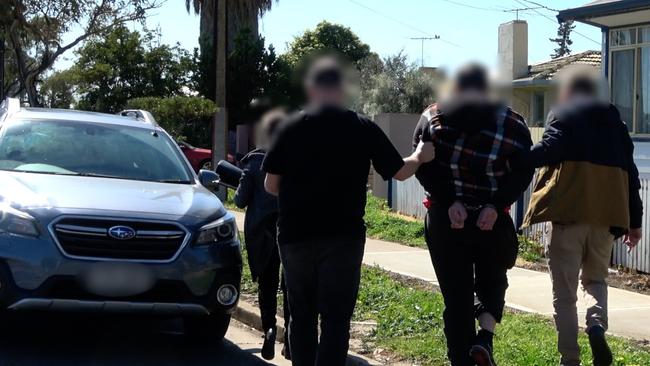 Naim Louis Anderson at the time of his arrest. Picture: AFP