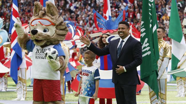 Brazil legend Ronaldo was part of the ceremony.