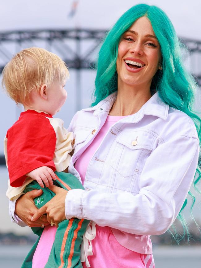 DJ Tigerlily with her son, Lando, 16 months. Picture: Justin Lloyd.