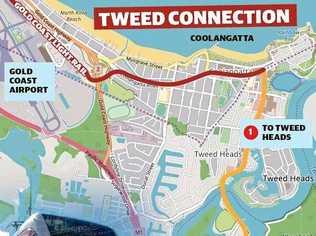 A concept map of the Tweed light rail. Picture: Rick Koenig