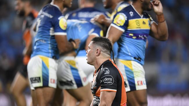 James Roberts is dejected after the loss. Picture: NRL Images