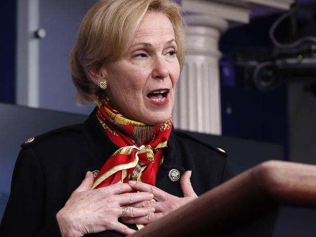 Dr Deborah Birx, White House coronavirus response co-ordinator. Picture: AP