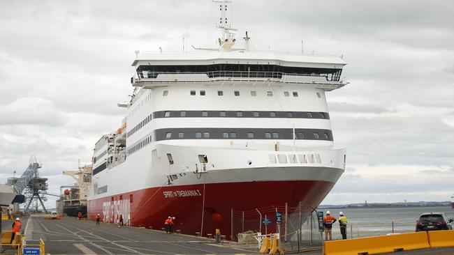 TT-Line has been urged to sign a contract with Finnish shipbuilder Rauma Marine Constructions to build two new Bass Strait ferries as soon as possible. Picture: Alan Barber