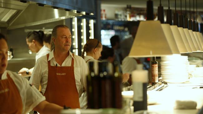 Neil Perry at work in the Kitchen at Margaret. It’s become THE restaurant for Sydney’s socialites to dine at. Picture: John Appleyard