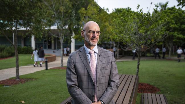 Paul Browning at St Paul’s School. Picture: Mark Cranitch