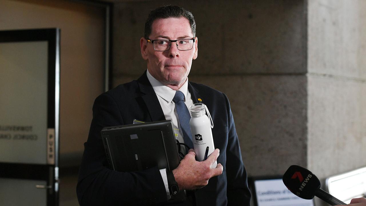 Mayor Troy Thompson at Wednesday’s Townsville City Council general meeting. Picture: Shae Beplate.