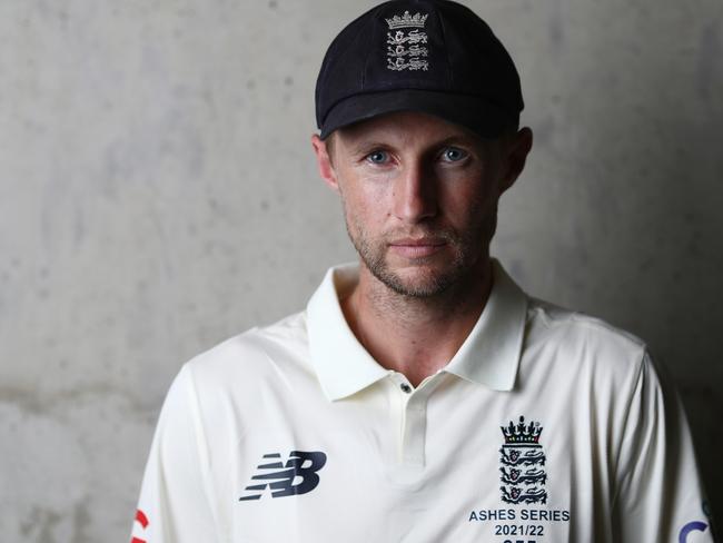 BRISBANE, AUSTRALIA - NOVEMBER 28: Joe Root poses during an England Ashes Squad portrait session at The Gabba on November 28, 2021 in Brisbane, Australia. (Photo by Chris Hyde/Getty Images)