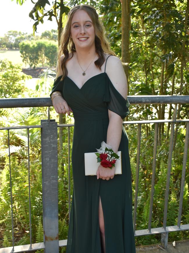 Erin Westcott at the Mackay State High School 2021 Year 12 formal, November 16, 2021. Photo: Tara Miko and Janessa Ekert