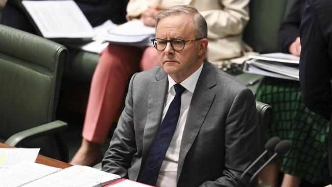 Prime Minister Anthony Albanese during Question Time at Parliament House in Canberra. Picture: NCA NewsWire/Martin Ollman