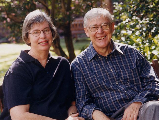 Sydney Anglican Archbishop Peter Jensen and wife Christine in 2002. Picture: Anglican Media