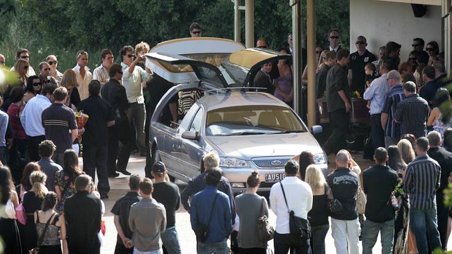 The funeral of road rage shooting victim Omega Ruston.