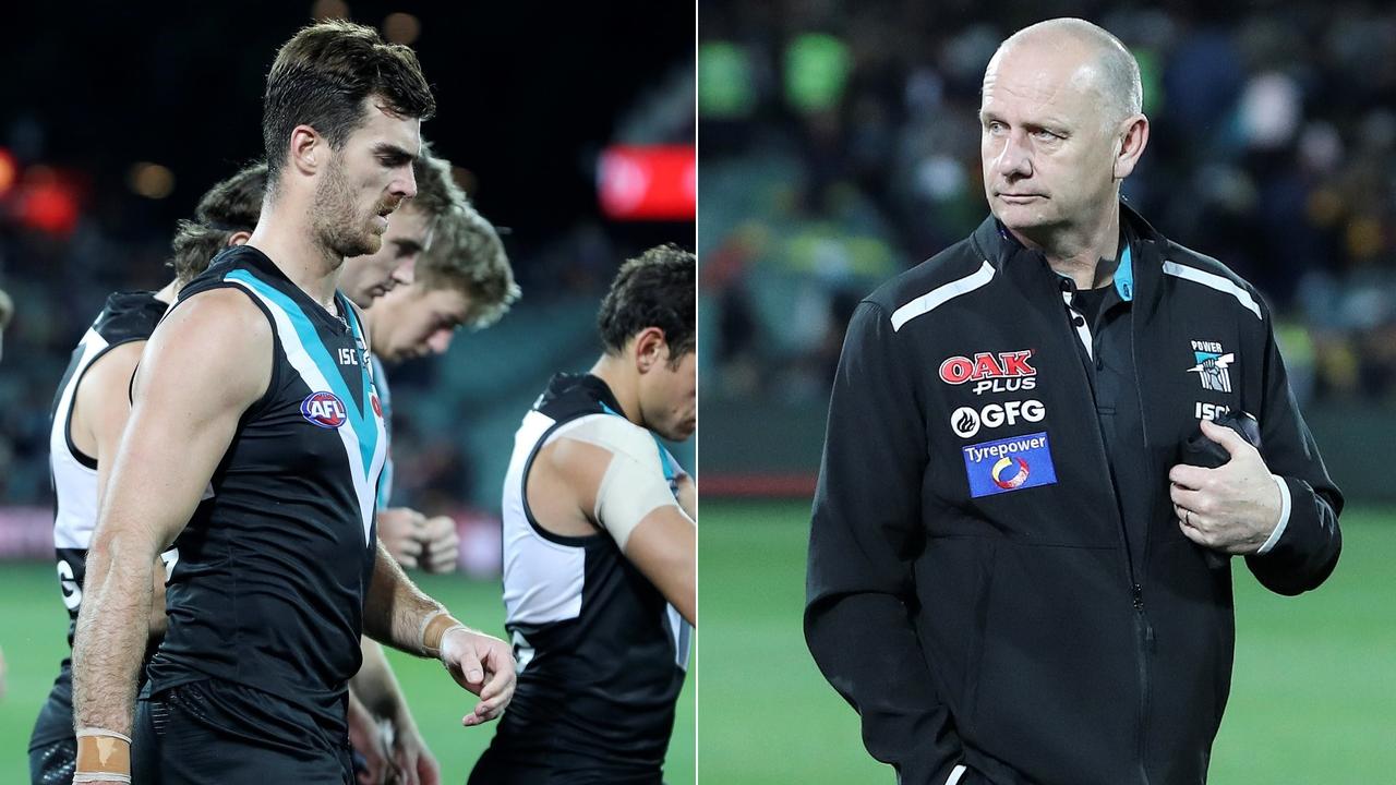 Port Adelaide coach Ken Hinkley has revealed he put the onus on Scott Lycett to perform well against Geelong.