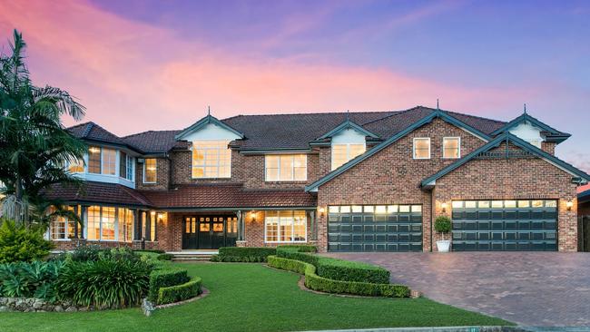 This West Pennant Hills home set a suburb record of $7.8 million, but the record was soon smashed, with $9,950,000 being paid for a two-house compound up the street.