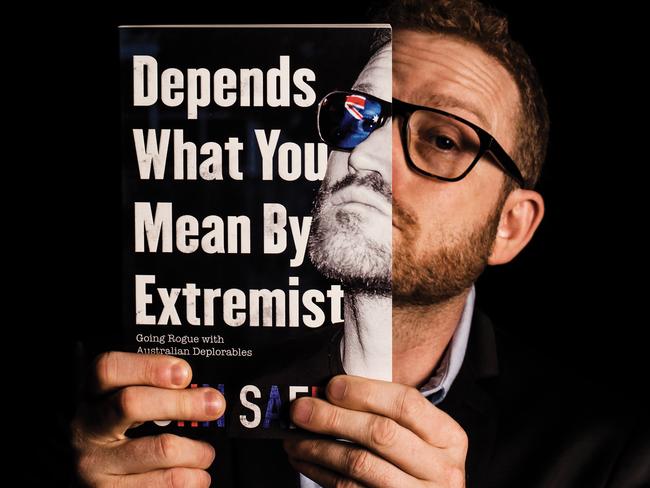 John Safran with his new book ‘Depends What You Mean By Extremist’.