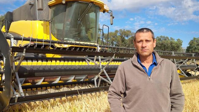 Rice grower Jeremy Morton of Moulamein in southern NSW.