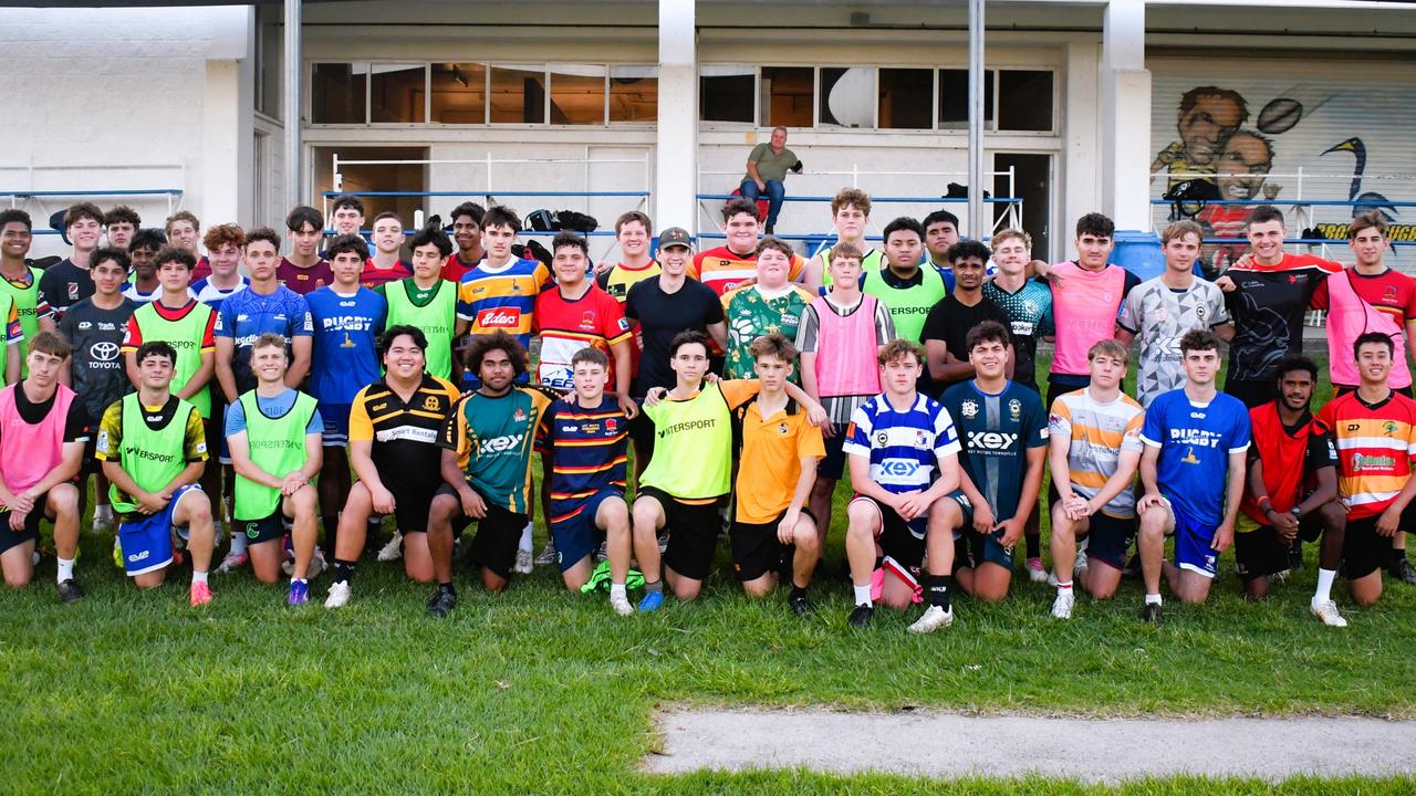 Fifty junior rugby players are competing for 26 slots on the Townsville and District Brolgas U18 tour of Japan next year. Picture: Cameron Bates