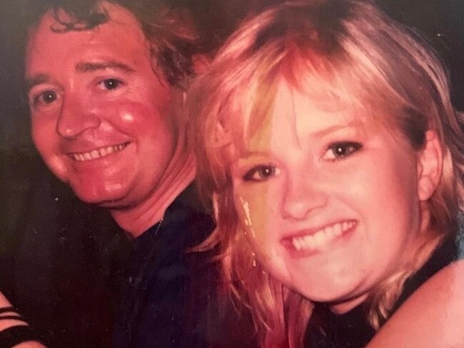 GOOD TIMES: Zoe Sheridan with her dad Denis sitting third row at the Frank Sinatra concert at Sanctuary Cove. Picture Supplied