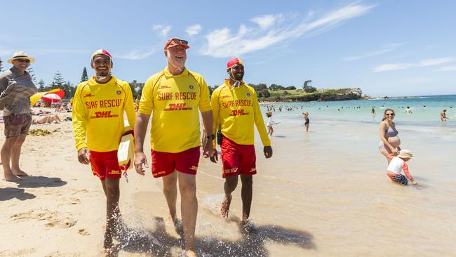 Coogee Surf Life Saving Club lifesavers. Picture: Matthew Vasilescu