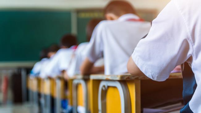 Rear view of middle school students studying in classroom  Picture: istock