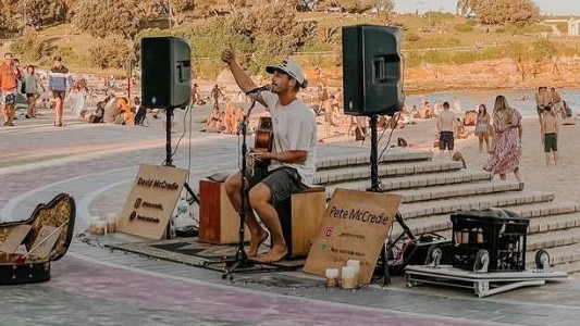 David McCredie performing at the rainbow in Coogee. Photo: Instagram