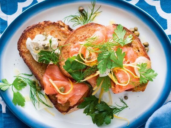 Start your busy day with some fresh salmon.