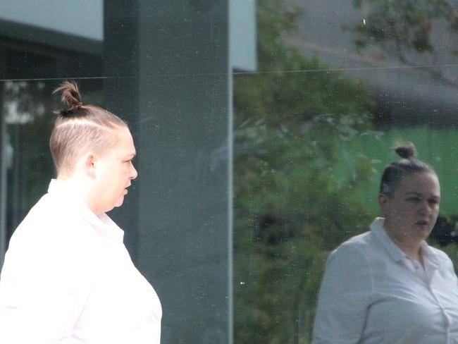 Carly Myranda Regan outside Gosford Local Court before being sent to jail last month. Picture: Fiona Killman