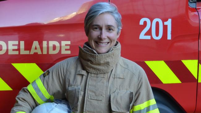 CAREERS: Former Army helicopter pilot Genevieve Rueger was recruited to the SA Metropolitan Fire Service in 2019.