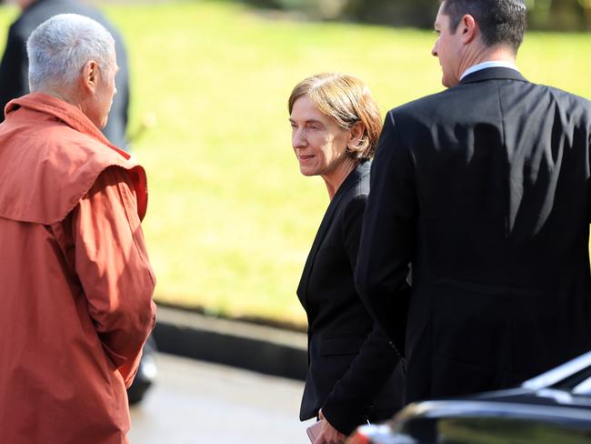 NSW Deputy Police Commissioner Cath Burn at the funeral. Picture: Craig Greenhill