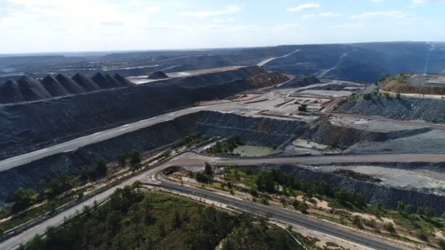 See a bird's-eye-view of BMA's Goonyella Riverside open cut mine