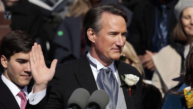Glenn Youngkin kept his distance from Donald Trump during his campaign in Democrat-leaning Virginia. Picture: AFP