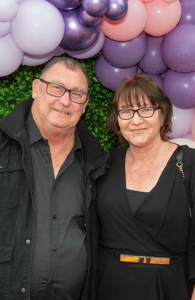 (From left) Richard Fox and Bernadette Ryan. Weetwood Raceday at Toowoomba Turf Club. Saturday, September 28, 2024. Picture: Nev Madsen.