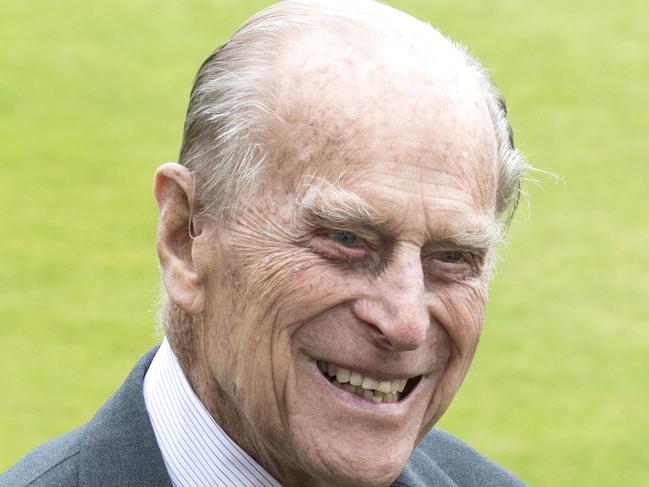 Britain's Prince Philip, the Duke of Edinburgh, smiles during his visit to Lord's Cricket Ground to open the new Warner Stand, in London, Wednesday, May 3, 2017. (Arthur Edward/Pool Photo via AP)