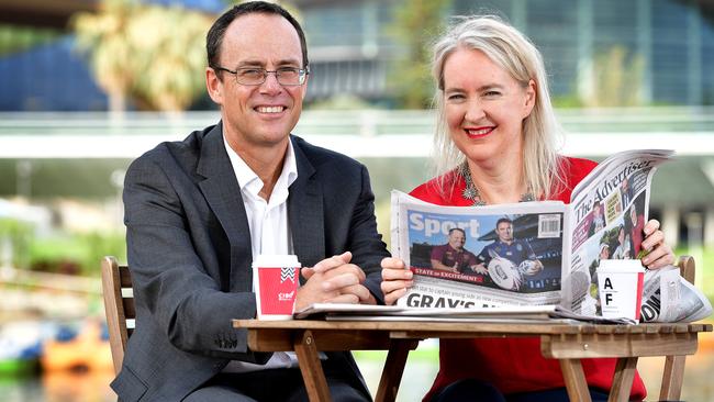 The Advertiser editor Matt Deighton and Adelaide Festival co-director Rachel Healy will be among the event hosts. Picture: Bianca De Marchi