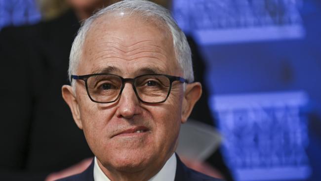 Malcolm Turnbull at the National Press Club of Australia in Canberra. Picture: NCA NewsWire / Martin Ollman