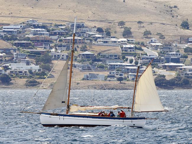 Australian Wooden Boat Festival - Parade of Sail pictured from the Young Endeavor PICTURE: MATT THOMPSON
