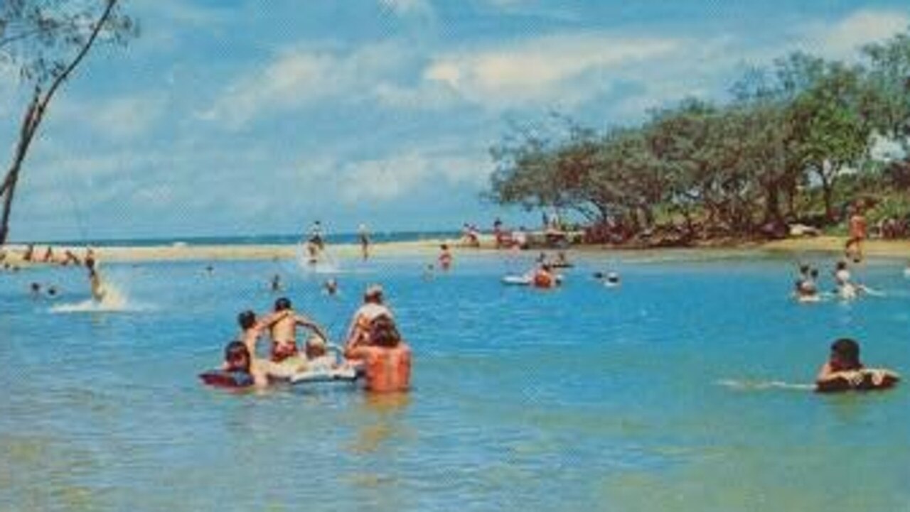 An old image of Moneys Creek shows the once pristine blue waters.