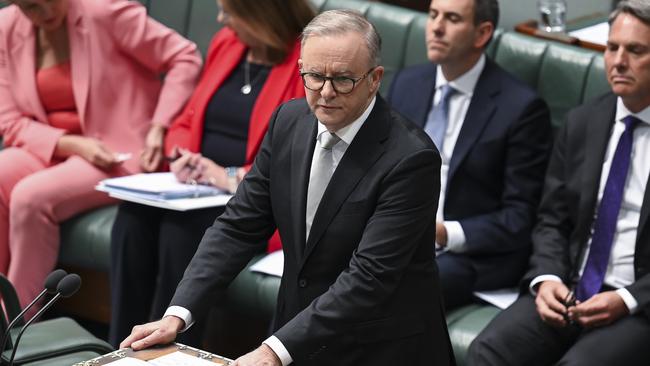 CANBERRA, AUSTRALIA, NewsWire Photos. SEPTEMBER 11, 2023: The Prime Minister, Anthony Albanese during Question Time at Parliament House in Canberra Monday. Picture: NCA NewsWire / Martin Ollman