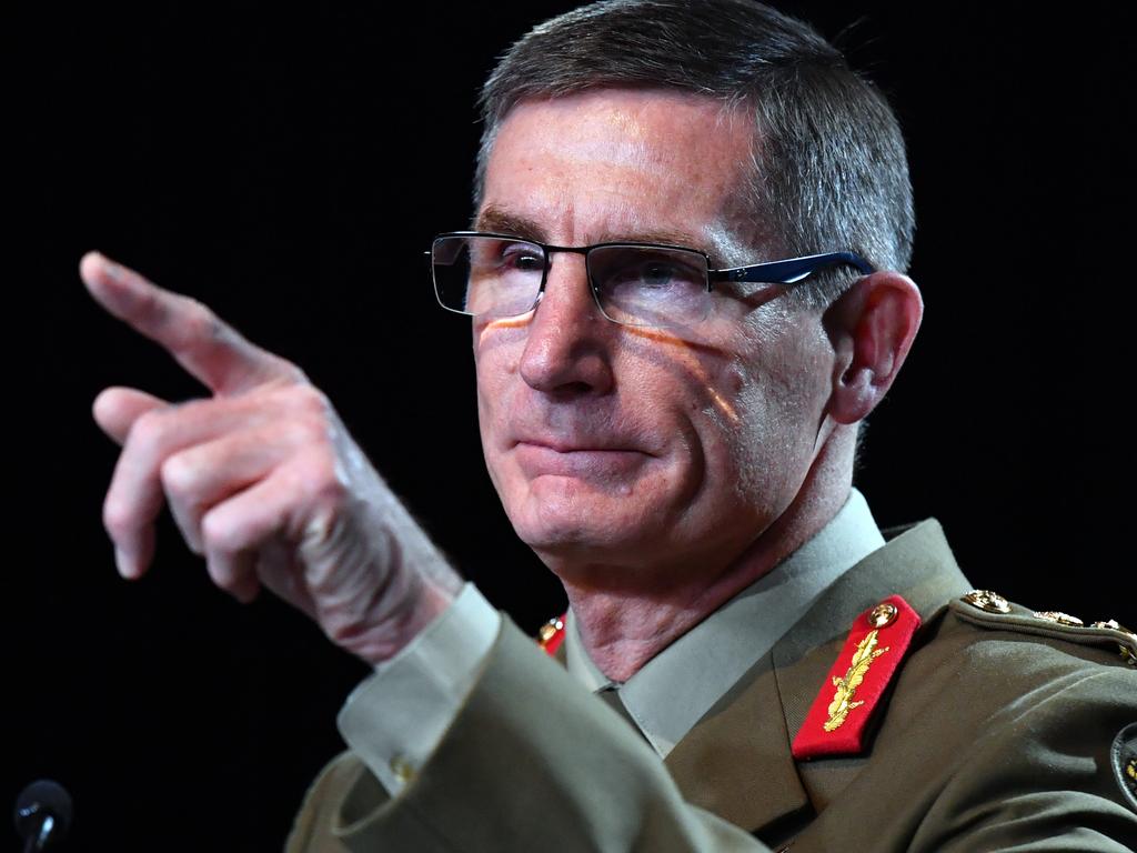 Chief of the Australian Defence Force (ADF) General Angus Campbell delivered the bombshell report’s findings on Thursday. Photo: Mick Tsikas