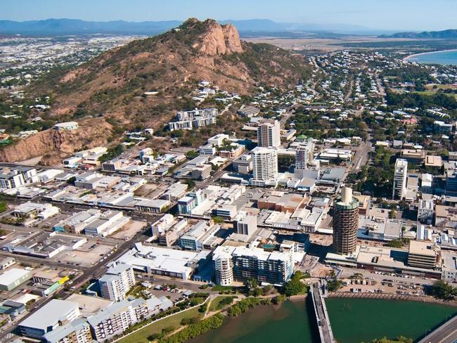 Aerial photo of the Townsville CBD. Picture: Supplied.