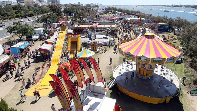 The view from the top of the ferris wheel on Sunday. Photo by Richard Gosling