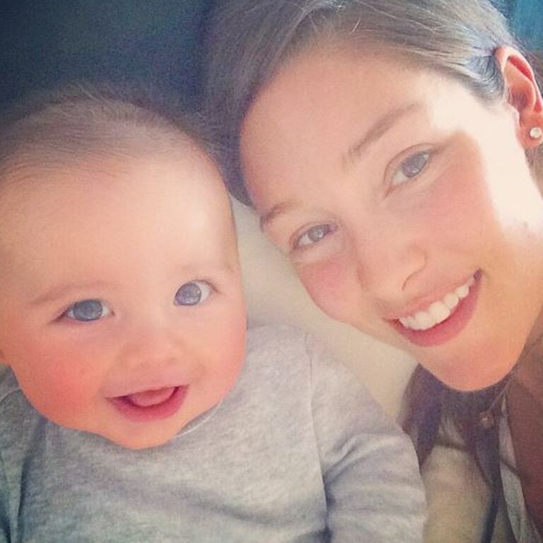 MOTHER'S DAY SPECIAL... Model Erin Gleave with her son Van, "Practising our selfies" Picture: Instagram