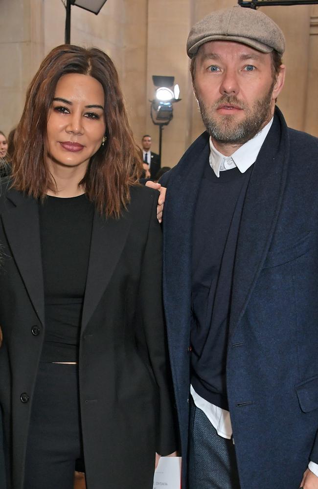 Christine Centenera and rumoured BF Joel Edgerton attended Victoria Beckham’s runway show. Picture: Getty Images 